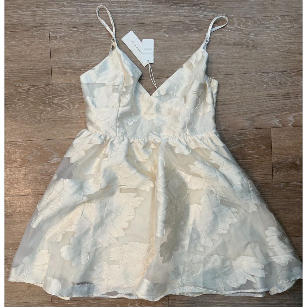NWT Altar'd State Ivory Floral Dress Size Large